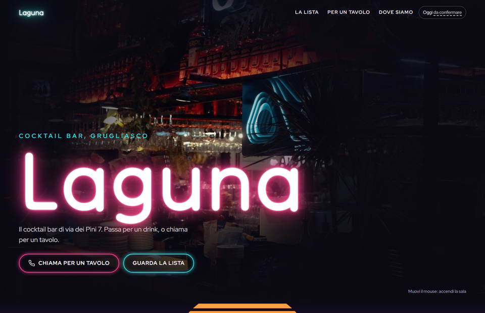 Anteprima del sito Laguna Cocktail Bar