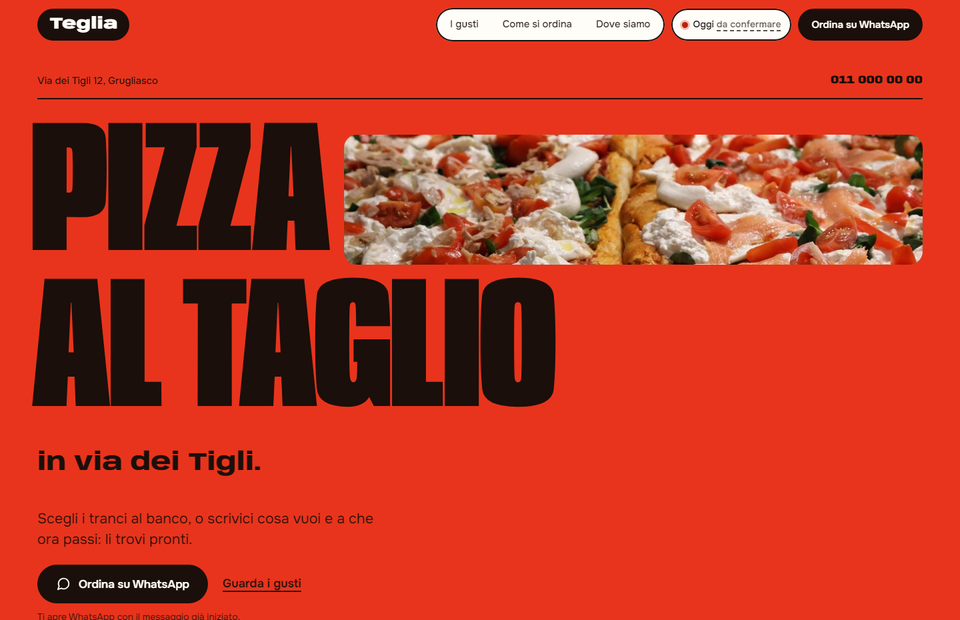 Anteprima del sito Teglia Rossa